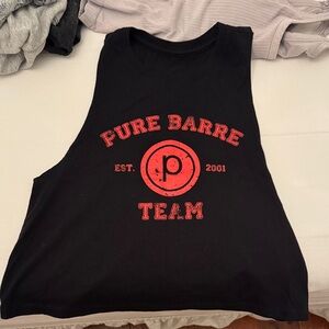 Pure Barre Black Sleeveless Top